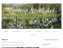Tablet Screenshot of loejstruphovedgaard.dk